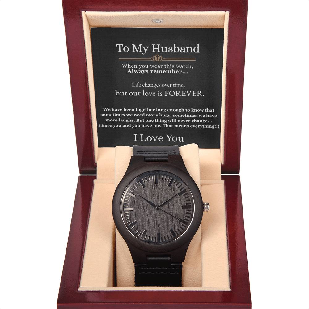 Our Love Is Forever - Wooden Watch