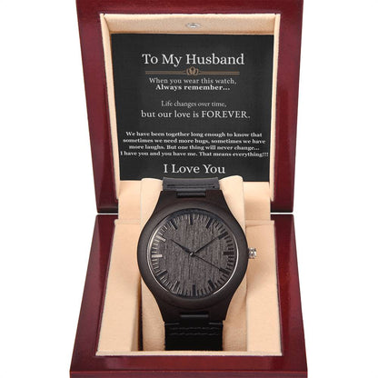Our Love Is Forever - Wooden Watch